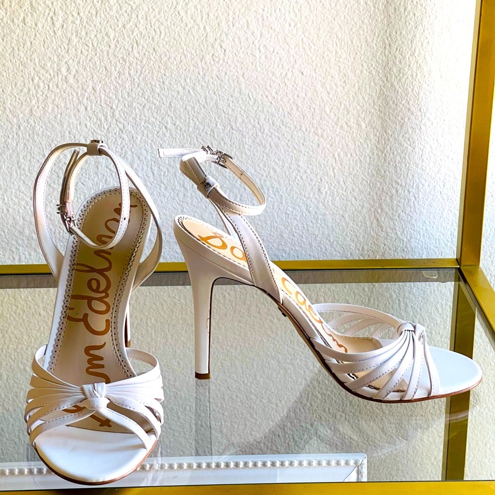 Sam Edelman Adaline White leather Heels